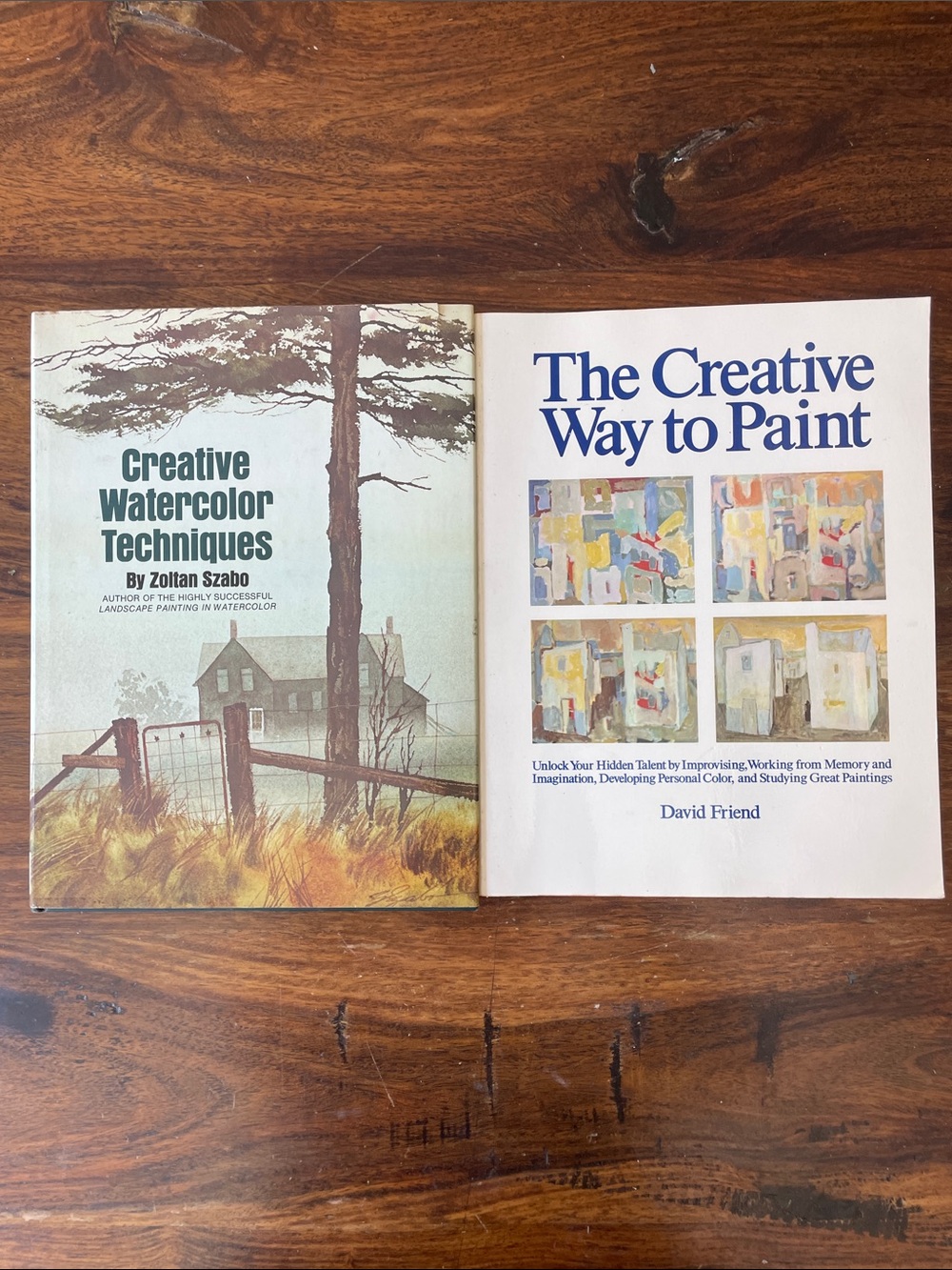 2 Watson Guptill Art Books Creative Watercolor Techniques, Creative Way to Paint
